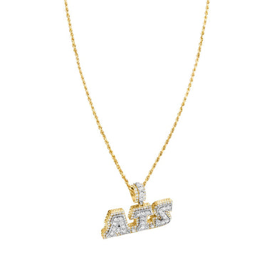 White, Yellow Diamond ATS Pendant in 14k Yellow Gold 15.50 Ctw